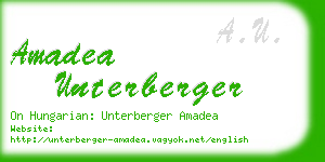 amadea unterberger business card